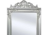 Vidaxl Specchio A Muro In Stile Barocco 160X40 Cm Argento