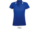 Sols 00578 | Polo Da Donna Pasadena - Colore: Blu Reale/Bianco - Taglia: S