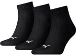 Puma Quarter Plain (3 Paia) Nero 35-38