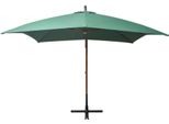 Vidaxl Ombrello Semaforo 300X300 Cm Palo Di Legno Verde