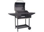 Vidaxl Barbecue A Carbonella Con Ripiano Nero