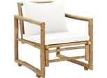 Vidaxl GartenstüHle 2 Stk. Con Polstern E Kissen Bambus