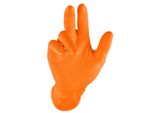 Guanto Monouso Grip Orange Taglia 8 Arancione In Nitrile 50 Pezzi/Scatola