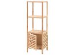 Vidaxl Mobile Da Bagno In Legno Massiccio Di Noce 39,5X35,5X123 Cm