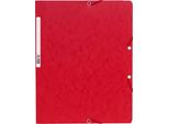 Cartella Angolare Exacompta, Din A4, Cartone, Rosso