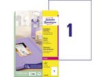 Avery Zweckform L7767-40 Etichette Lucide, A4, 210 X 297 Mm, 40 Fogli/40 Etichette, Bianco