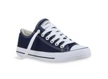 Mytrendshoe Scarpe Da Ginnastica Da Donna Scarpe Sportive Stringate 94237, Colore: Blu Scuro Lucky, Taglia: 36
