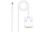 Nanocable Convertitore Da Mini Displayport A Dvi M/F 2 M Bianco Taglia Unica