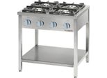 Cucina A Gas Serie 900 - 4 Fuochi (3,5+5+2X7), 22,5 Kw, G20, 900 X 900 X 850 Mm (L X P X A)