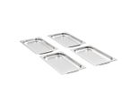 Vidaxl Contenitori Gastronorm 12 Pz. Gn 1/3 20 Mm Acciaio Inox