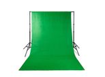 Set Di Fondali Foto Studio | 1,90 X 2,95 M | Borsa Da Viaggio Inclusa | Treppiede Incluso | Nero | 1 Pz.