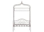 Panchina Da Giardino 122 Cm In Ferro Marrone Antico