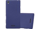 Cadorabo Custodia Protettiva Per Sony Xperia T3 In Blu Custodia Del Telefono Cellulare Tpu Etui Cover Case