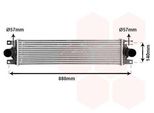 Van Wezel 43004359 Intercooler Llk Per Furgone Opel Movano (X70) Turbo Intercooler