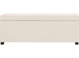 Panca Con Vano Portaoggetti 116 Cm Crema Poliestere