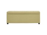 Vidaxl Panca Con Vano Portaoggetti 116 Cm Poliestere Verde