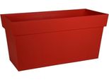 Parete Eda Tuscan Con Rotelle - 79 X 35 X H 39 Cm - 74 L - Rosso Rubino