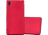Cadorabo Custodia Protettiva Per Sony Xperia M4 Aqua Custodia In Rosso Per Telefono Cellulare Tpu Custodia In Silicone Cover Case