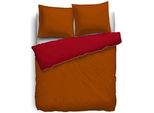 Biancheria Da Letto Reversibile In Cotone Percalle 155X200 Cm + 80X80 Cm Terra