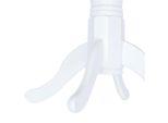 Syfax™ Tavolo Da Pranzo Bianco E Marrone 106Cm Legno Massello Di Hevea