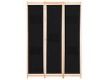 Syfax™ Divisorio A 3 Pannelli Nero 120X170X4 Cm In Tessuto
