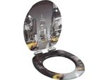 Vidaxl Sedili Per Wc 2 Pezzi Con Coperchio Soft-Close Mdf Design New York