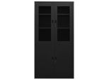 Syfax™ Armadio Per Ufficio Nero 90X40X180 Cm In Acciaio