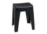 Wenko Sgabello Da Bagno In Plastica Kumba Nero Sgabello Da Seduta Bagno