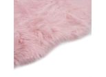 Vidaxl Tappeto 60X90 Cm In Pelle Di Pecora Artificiale Rosa
