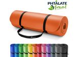 Tresko Tappetino Yoga Tappetino Fitness Tappetino Ginnastica Pilates 185X60X1,0Cm Arancione