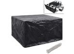 Syfax™ Coperture Arredi Giardino 2Pz Polyrattan 8 Occhielli 172X113Cm