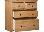 Syfax™ Credenza 80X40X83 Cm In Legno Massello Di Pino Panama Range