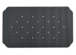 Tappeto Doccia Spirella "Ruby"" Tappeto Doccia Antibatterico Antiscivolo Con Ventose - Nero - Circa 70 X 40 Cm - Gomma Naturale"