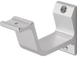 Supporto Per Corrimano 3550 Alluminio Anodizzato Argento Supporto Hermeta