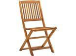 Vidaxl Sedie Da Giardino Pieghevoli 2 Pz. Legno Massiccio Di Acacia