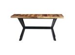 Vidaxl Tavolo Da Pranzo 140X70X75 Cm In Legno Massiccio Di Acacia