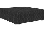 Syfax™ Poggiapiedi Modulare 1 Pz Con Cuscino In Polyrattan Nero