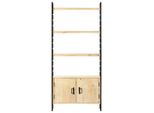 Syfax™ Libreria A 4 Livelli 80X30X180 Cm In Legno Massello Di Mango