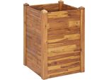 Letto Rialzato Da Giardino 60 X 60 X 84 Cm In Legno Massiccio Di Acacia