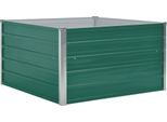 Vidaxl Letto Rialzato 100 X 100 X 45 Cm Acciaio Zincato Verde