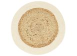 Vidaxl Tovagliette 4 Pz. Naturale 38 Cm Rotondo Juta E Cotone