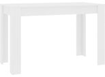 Vidaxl Tavolo Da Pranzo Bianco 120X60X76 Cm Materiale A Base Di Legno