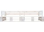Syfax™ Divano Da Giardino A 2 Posti Su Pallet Bianco In Legno