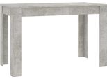 Vidaxl Tavolo Da Pranzo Grigio Cemento 120X60X76 Cm Materiale A Base Di Legno