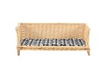 Cestino Per Cani Con Cuscino 90X54X35 Cm In Vimini Naturale