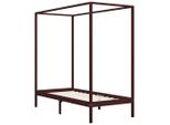 Syfax™ Giroletto Baldacchino Senza Materasso Marrone Pino 100X200Cm