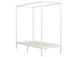 Syfax™ Giroletto Con Baldacchino Senza Materasso Bianco Pino 90X200 Cm