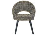 Vidaxl Poltrona Kubu-Rattan Nero