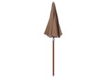 Vidaxl Ombrellone Con Palo In Acciaio 180 Cm Taupe