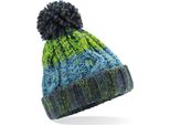 Beechfield B486B | Bambini Junior Corkscrew Pom Pom Beanie - Colore: Grigio Elettrico - Taglia: Unica